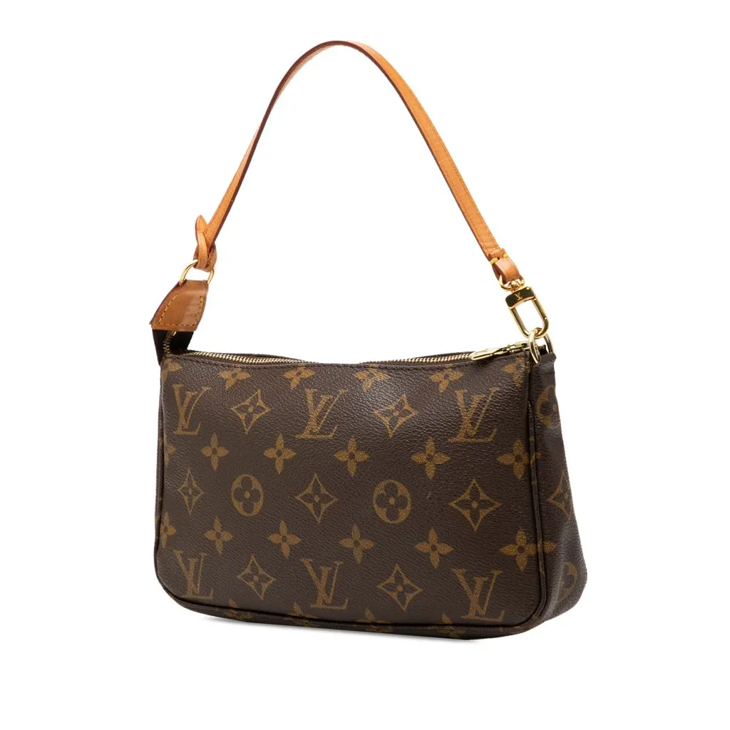 Louis Vuitton Monogram Pochette Accessoires Brown Very good - Back View