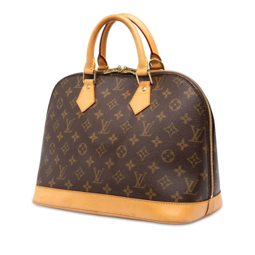 Louis Vuitton Monogram Alma PM Brown Canvas Good - Back View