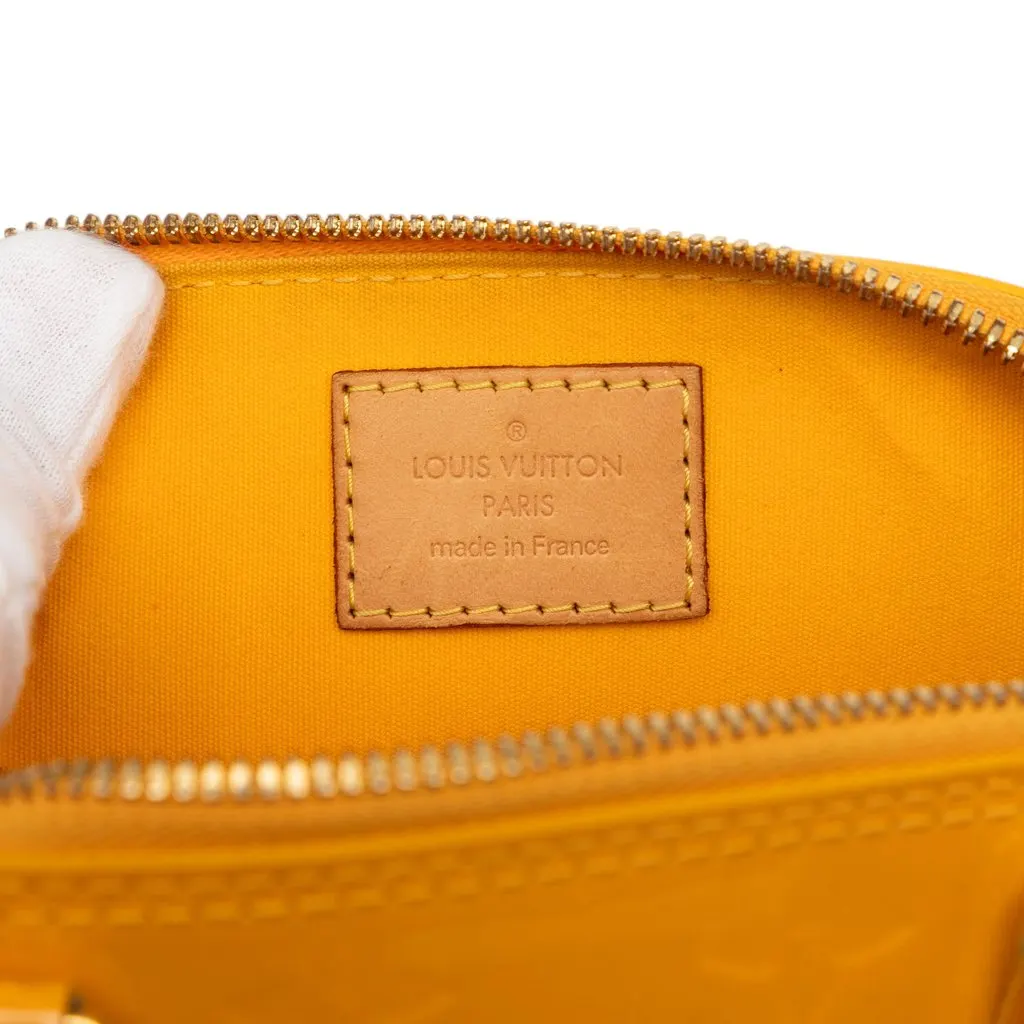 Louis Vuitton Monogram Vernis Alma BB Yellow Leather Very good - Box View