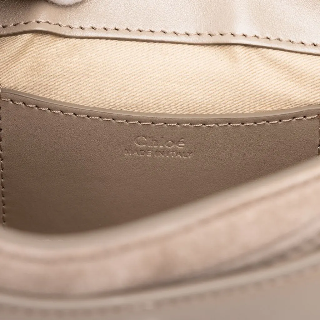 Chloé Small Leather Tess Satchel Brown Leather Good - Box View