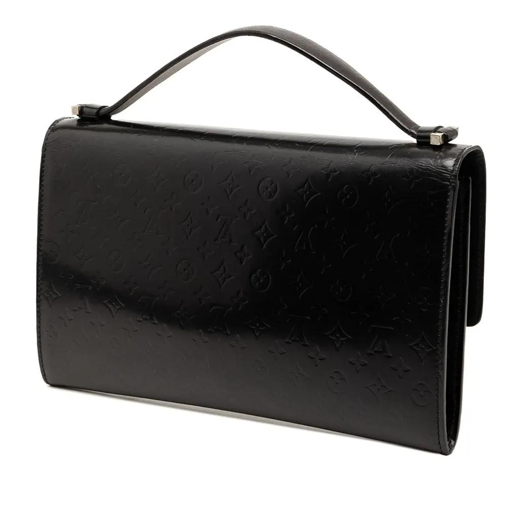 Louis Vuitton Monogram Glace Anouchka MM Black Leather Very good - Back View