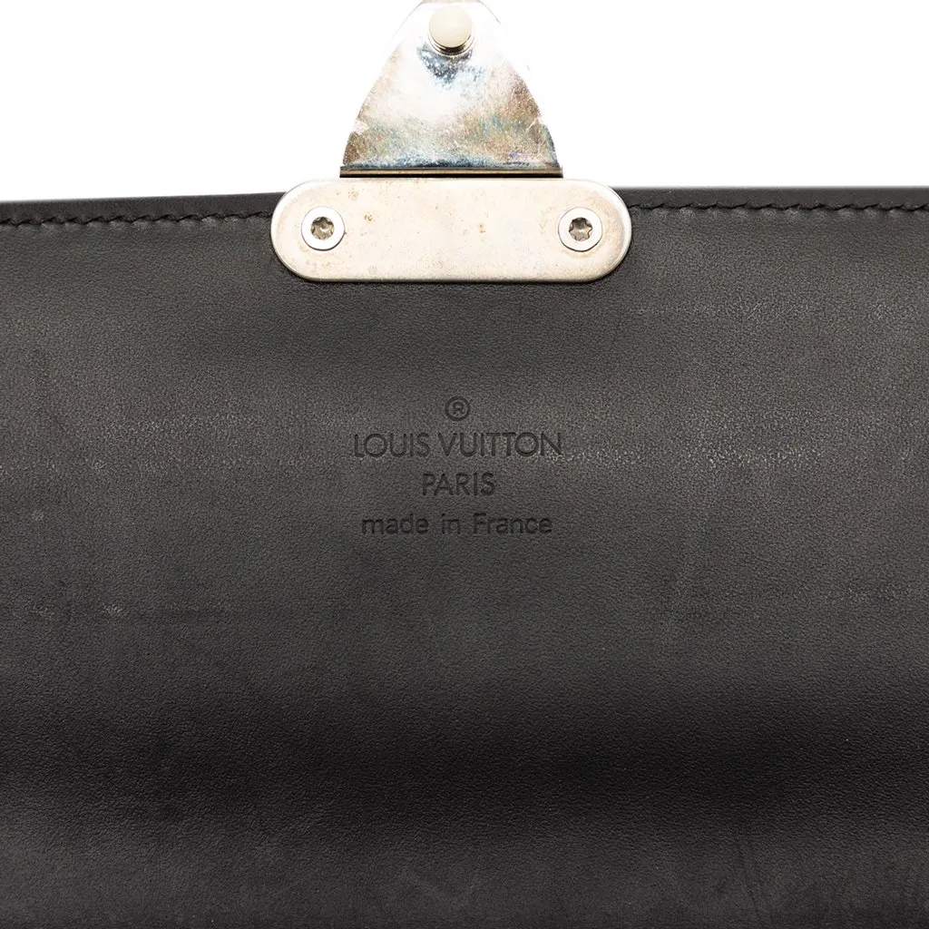 Louis Vuitton Monogram Glace Anouchka MM Black Leather Very good - Box View