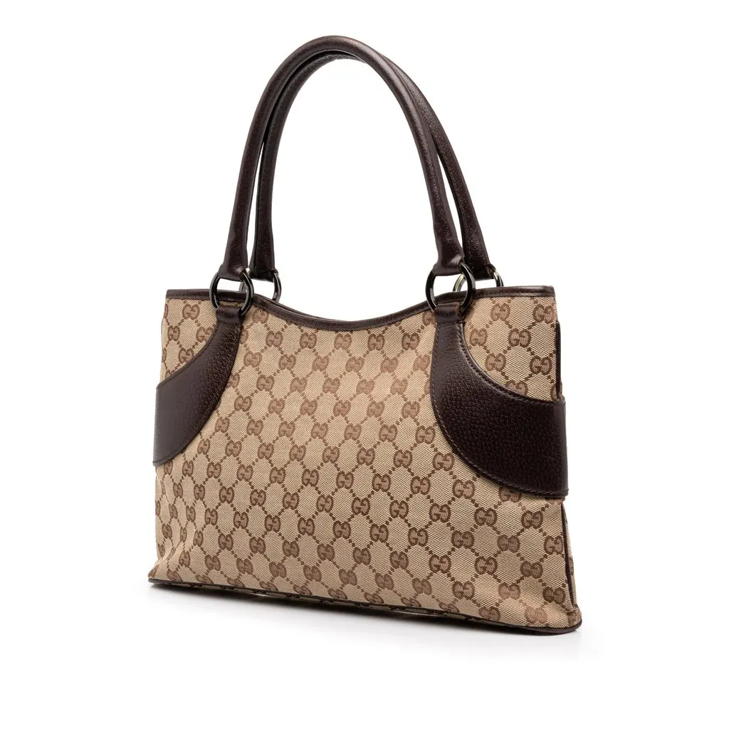 Gucci GG Canvas Tote Beige Canvas Good - Back View