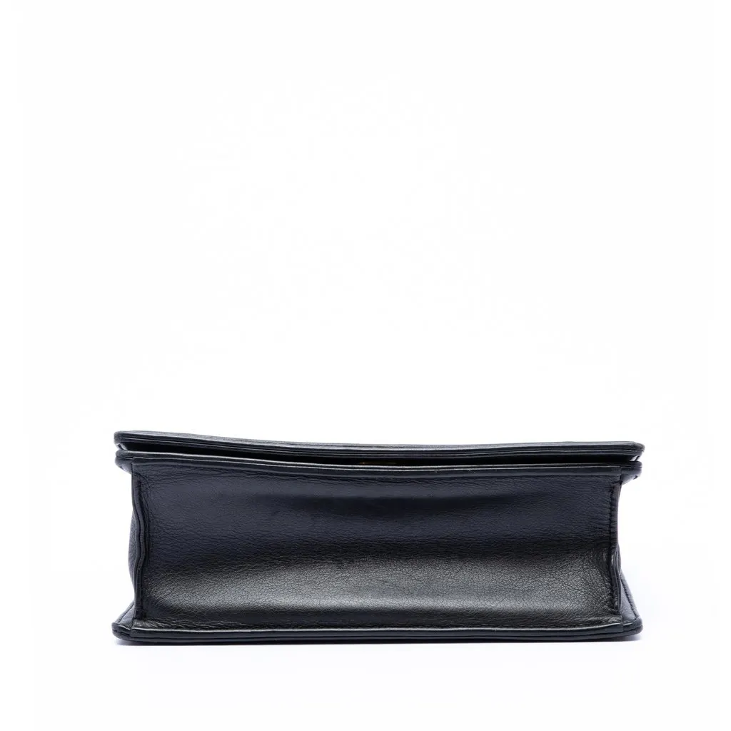 Dior Medium Studded Lambskin Diorama Flap Black Leather Very good - Inside View