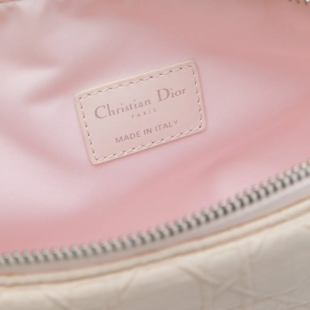 Dior Cannage Canvas Pouch Pink Canvas Very good - Box View