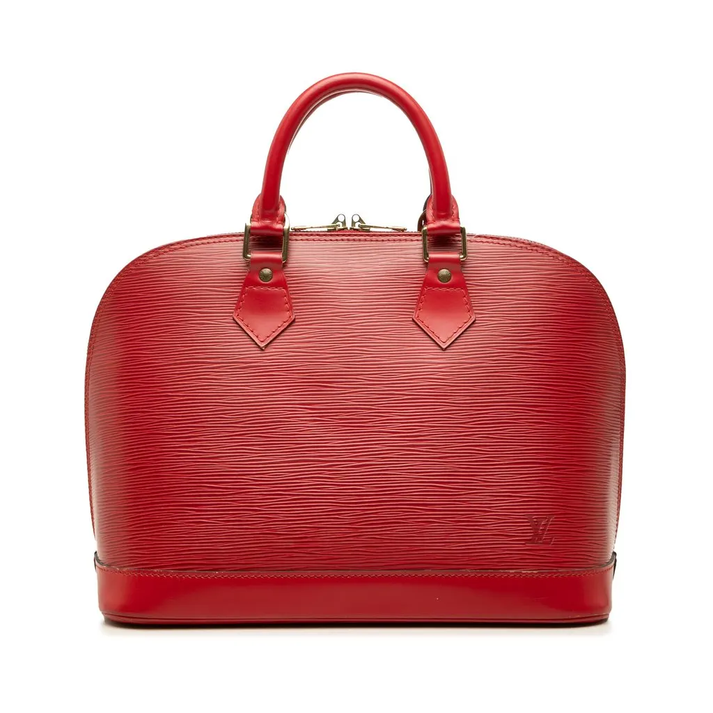 Louis Vuitton Epi Alma PM Red Leather Good - Front View