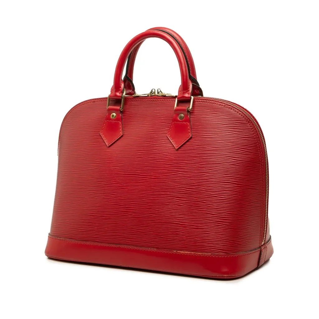 Louis Vuitton Epi Alma PM Red Leather Good - Back View