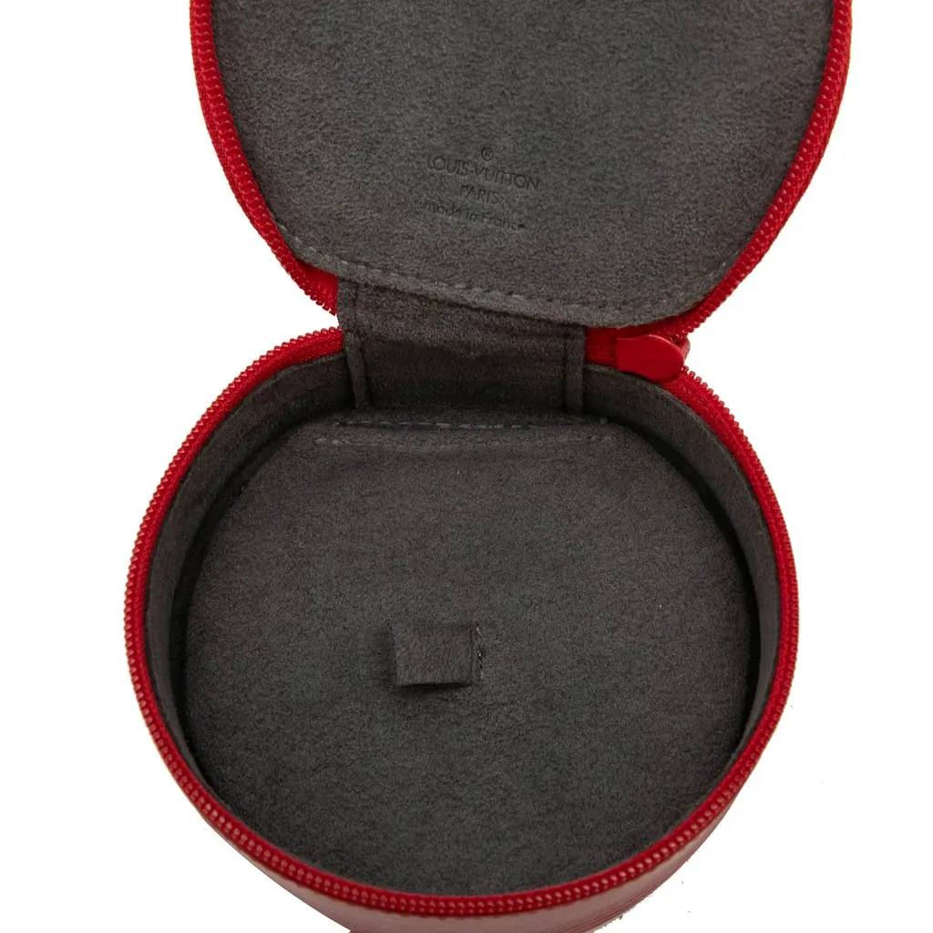 Louis Vuitton Epi Ecrin Bijoux Travel Jewelry Case Red Leather Very good - Model View