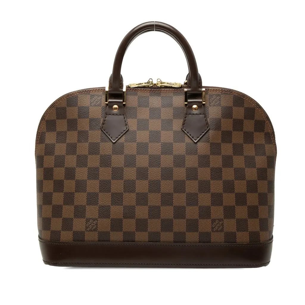 Louis Vuitton Damier Ebene Alma PM Brown Very good - Front View