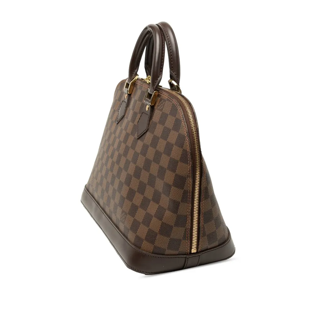 Louis Vuitton Damier Ebene Alma PM Brown Very good - Back View