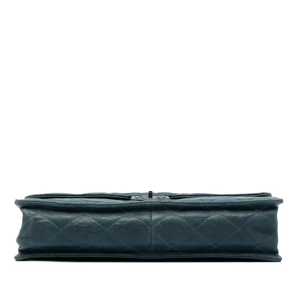 Chanel Paris Byzance Maxi Washed Lambskin Take Away Flap Blue Leather Very good - Inside View