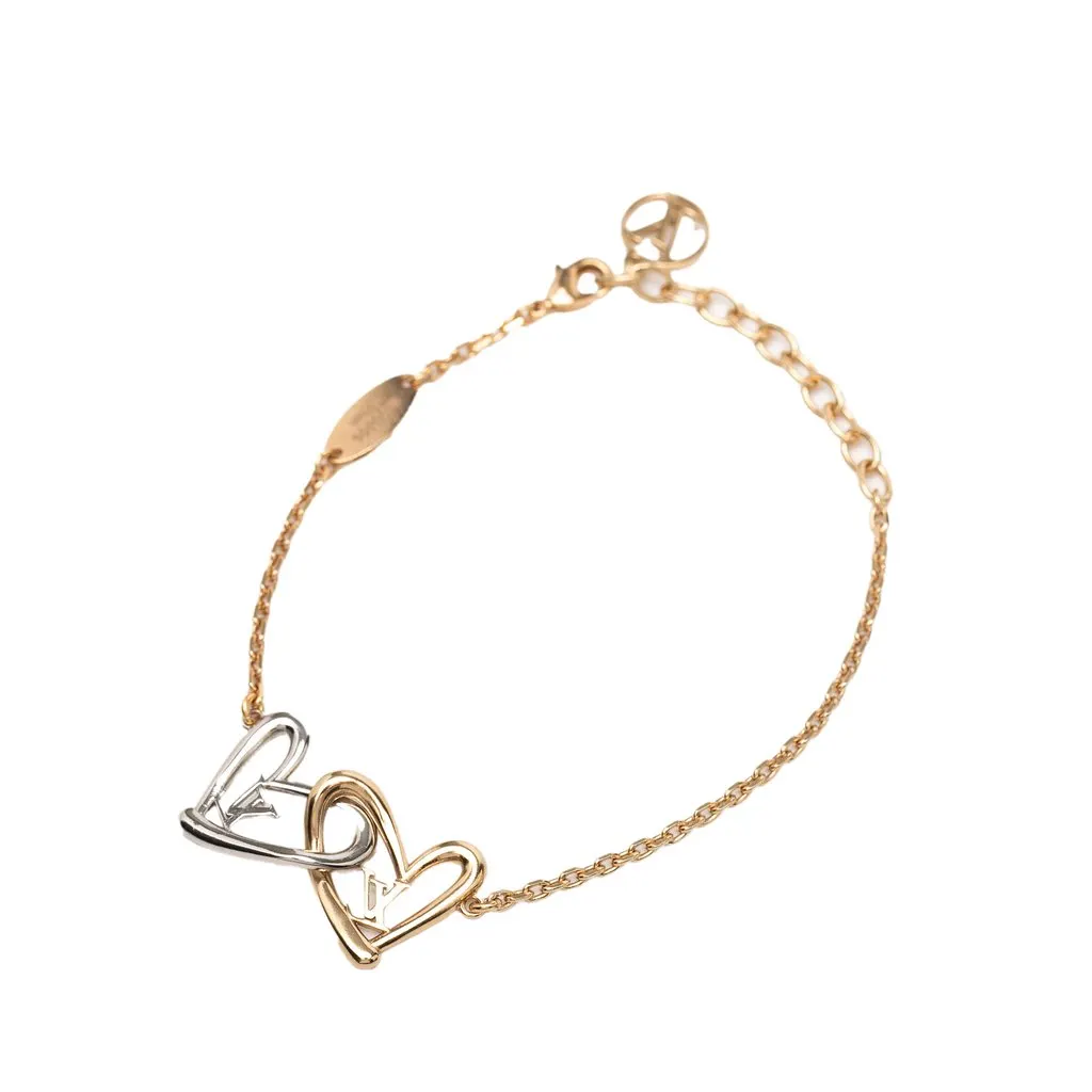 Louis Vuitton Gold Plated and Brass Fall in Love Bracelet Gold Metal Very good - Inside View