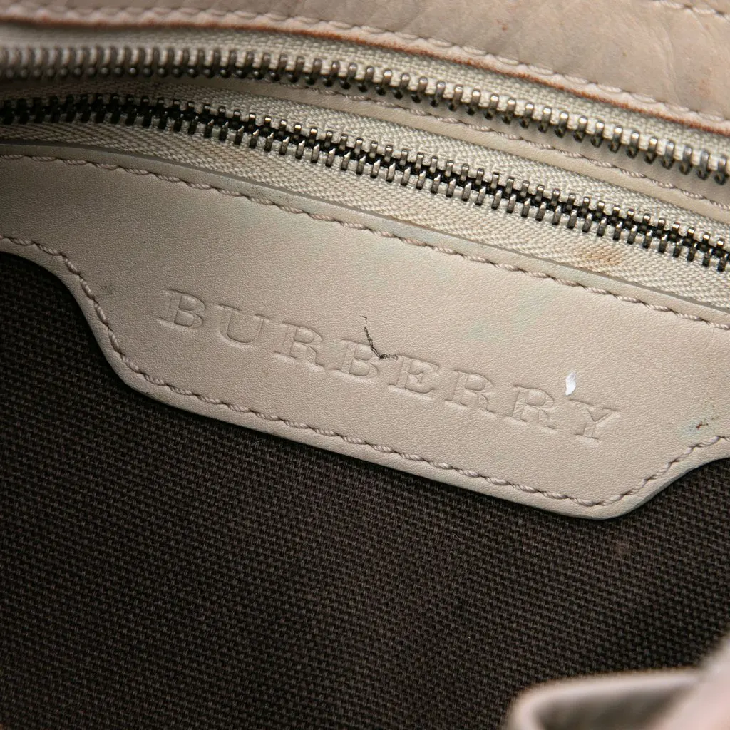 Burberry Smoke Check Coated Canvas Brooklyn Hobo Grey Canvas Good - Box View