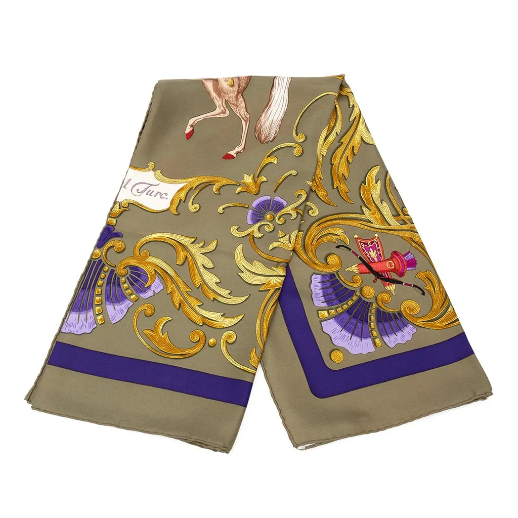 Hermès Cheval Turc Silk Scarf 90