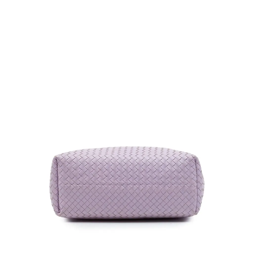 Bottega Veneta Medium Nappa Intrecciato Garda Tote Purple Leather Very good - Inside View