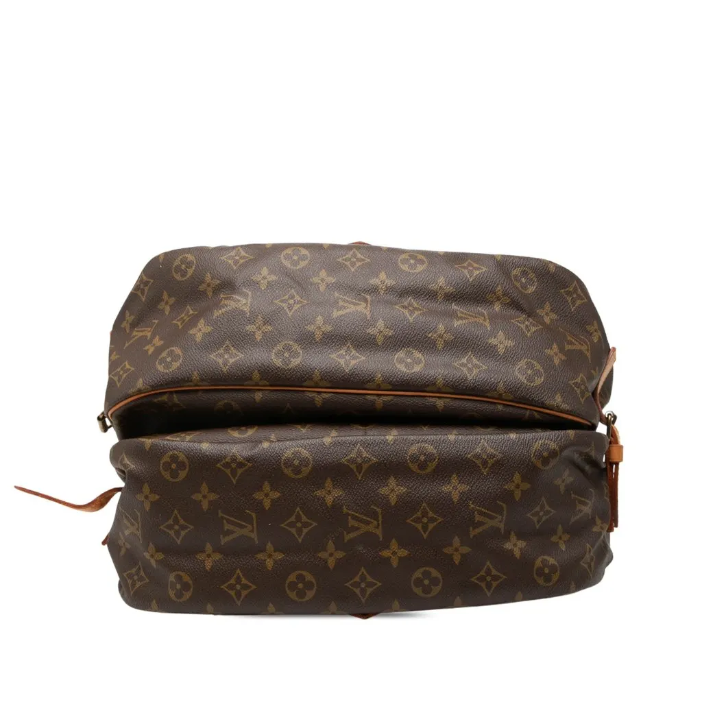 Louis Vuitton Monogram Saumur 35 Brown Canvas Good - Inside View