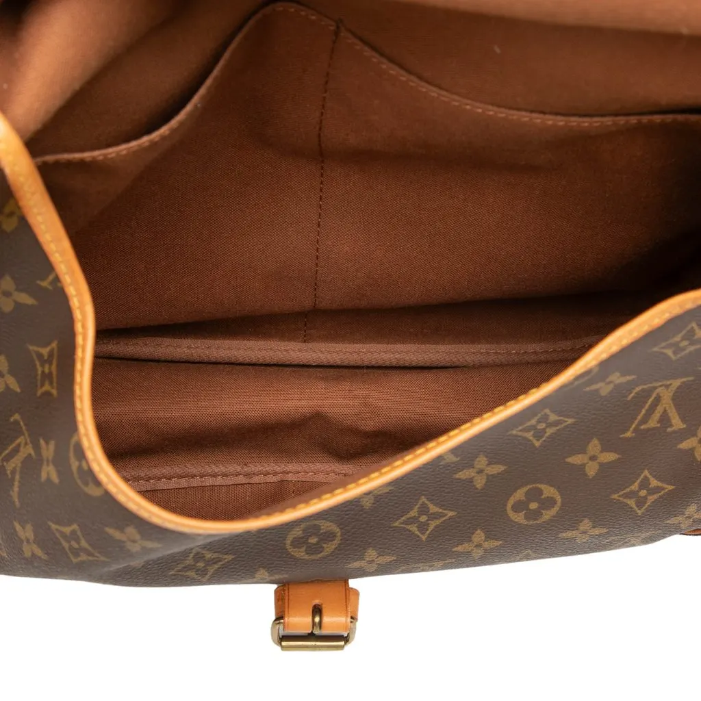 Louis Vuitton Monogram Saumur 35 Brown Canvas Good - Box View