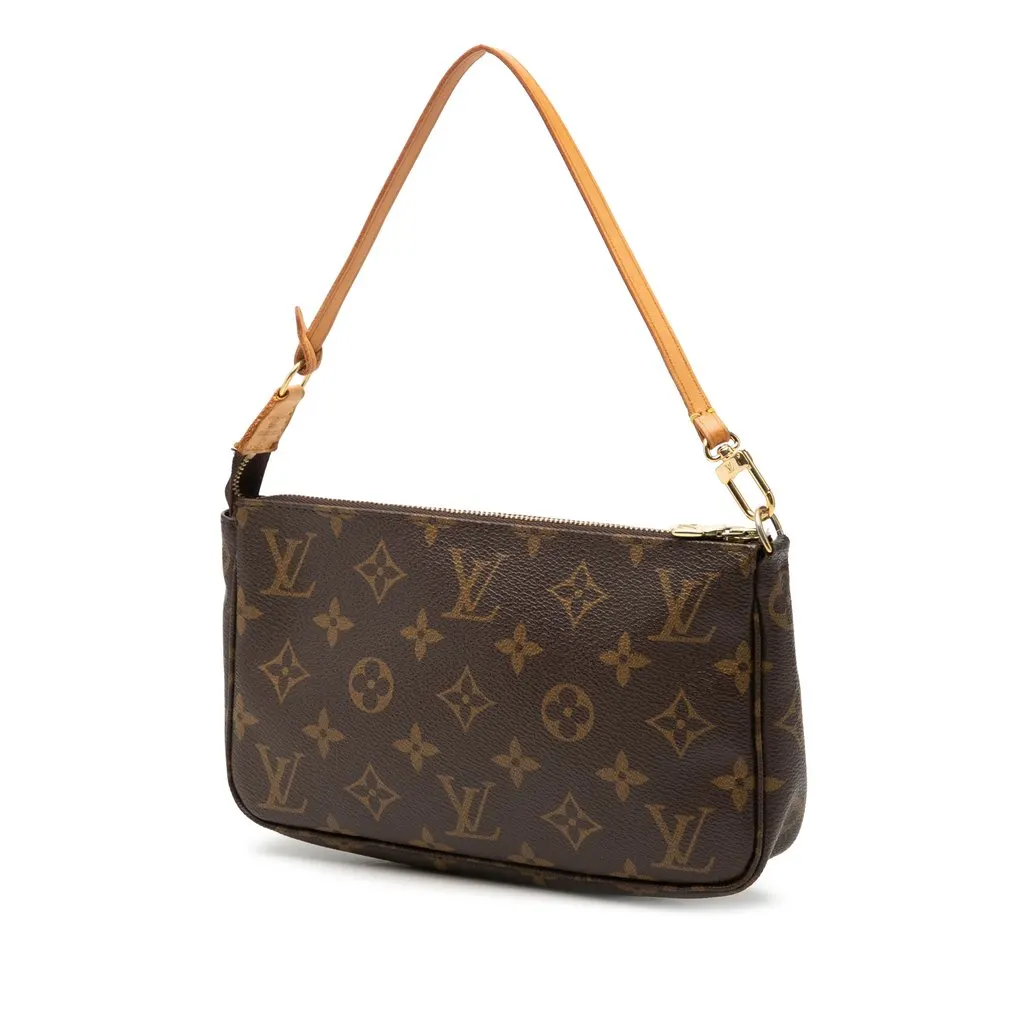 Louis Vuitton Monogram Pochette Accessoires Brown Very good - Back View