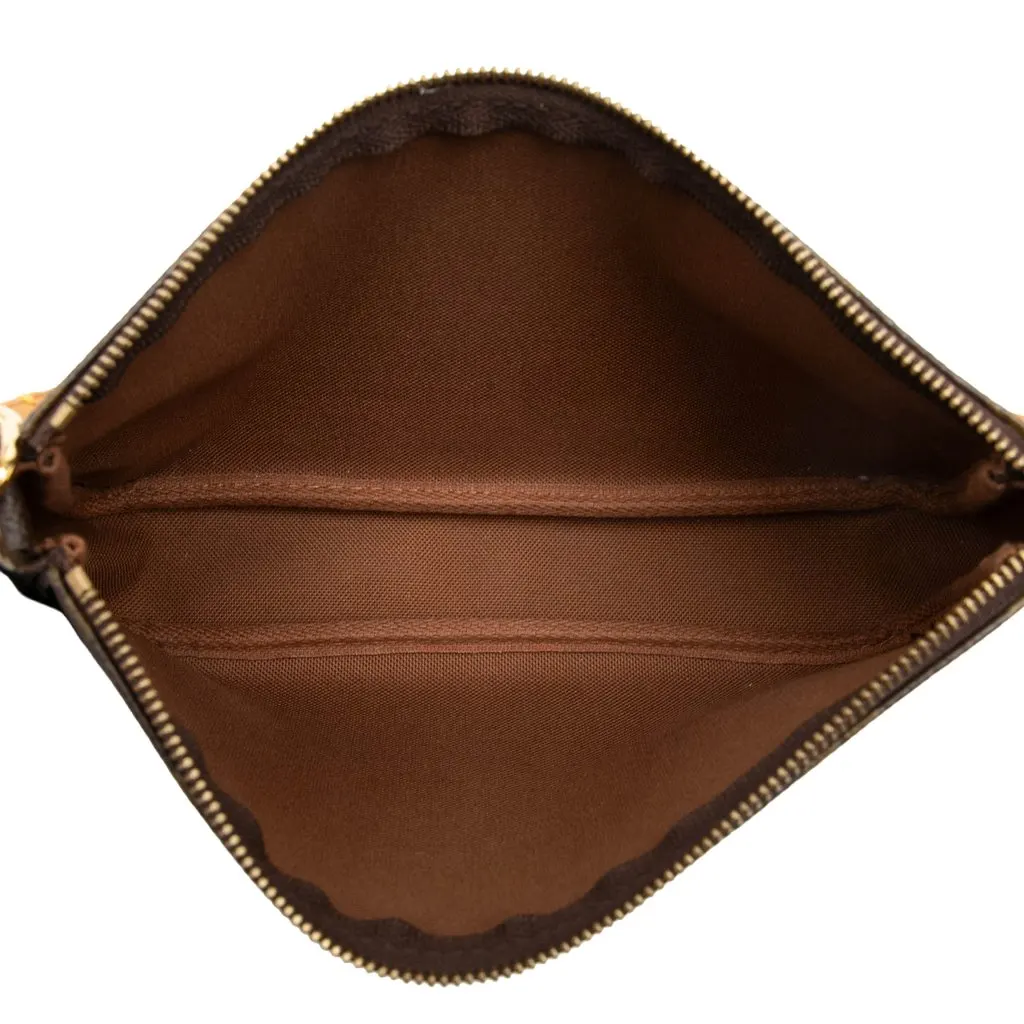 Louis Vuitton Monogram Pochette Accessoires Brown Very good - Model View
