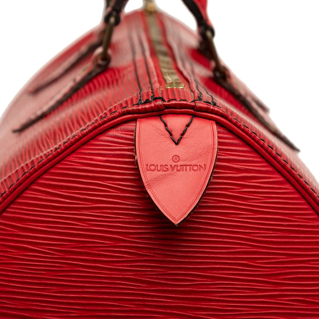 Louis Vuitton Epi Speedy 35 Red Leather Good - Box View