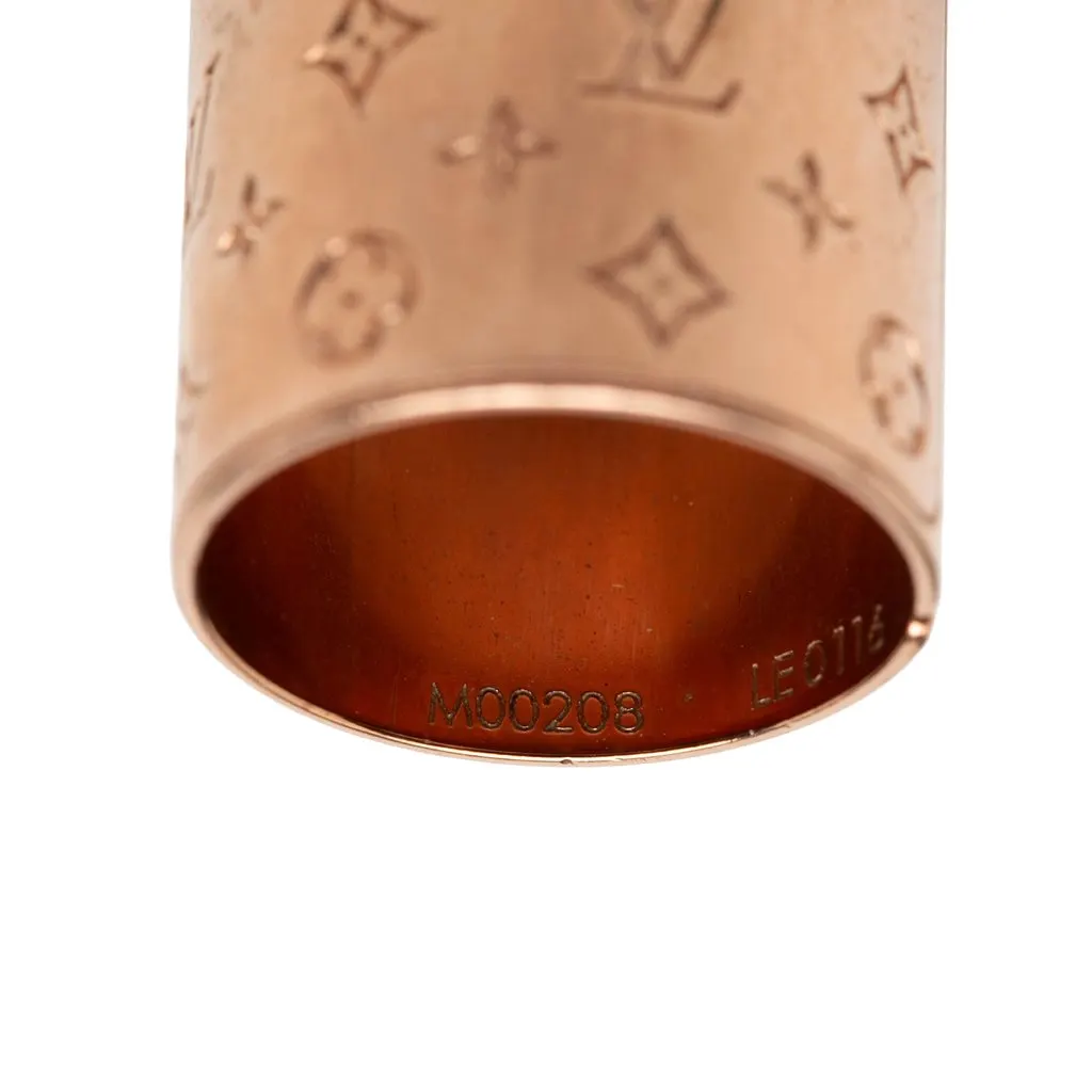 Louis Vuitton Brass Nanogram Ring Set Gold Metal Very good - Box View