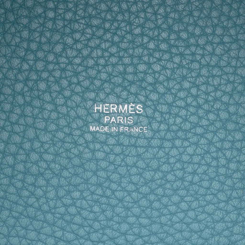 Hermès Clemence Picotin Lock 18 Blue Leather Good - Box View