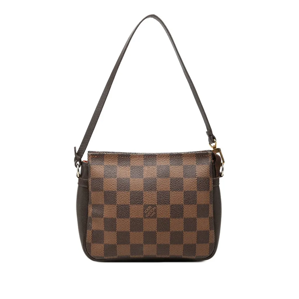Louis Vuitton Damier Ebene Trousse Pochette Brown Canvas Very good - Front View