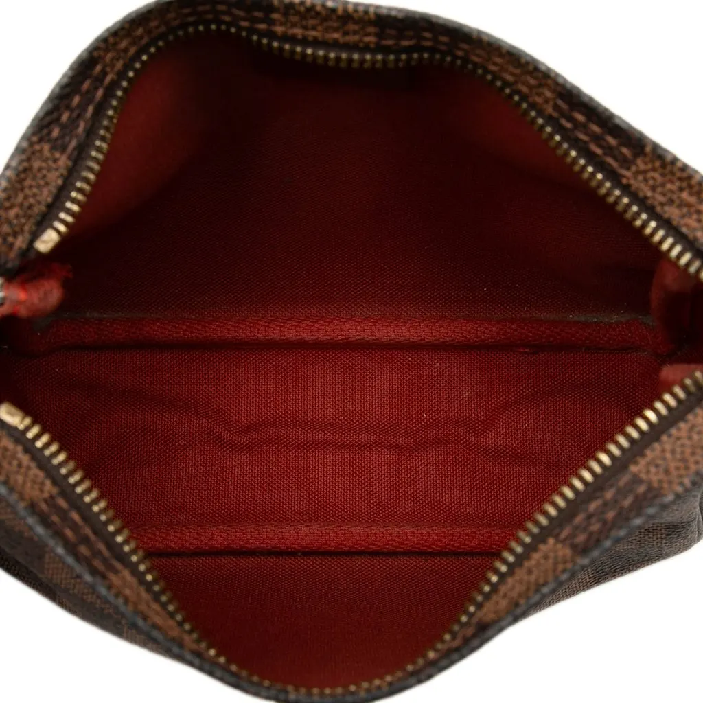 Louis Vuitton Damier Ebene Trousse Pochette Brown Canvas Very good - Model View