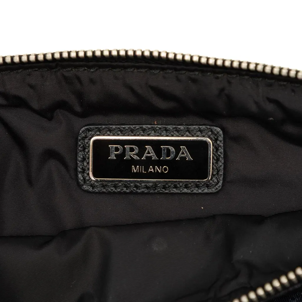 Prada Tessuto Camouflage Clutch Blue Polyamide Very good - Box View