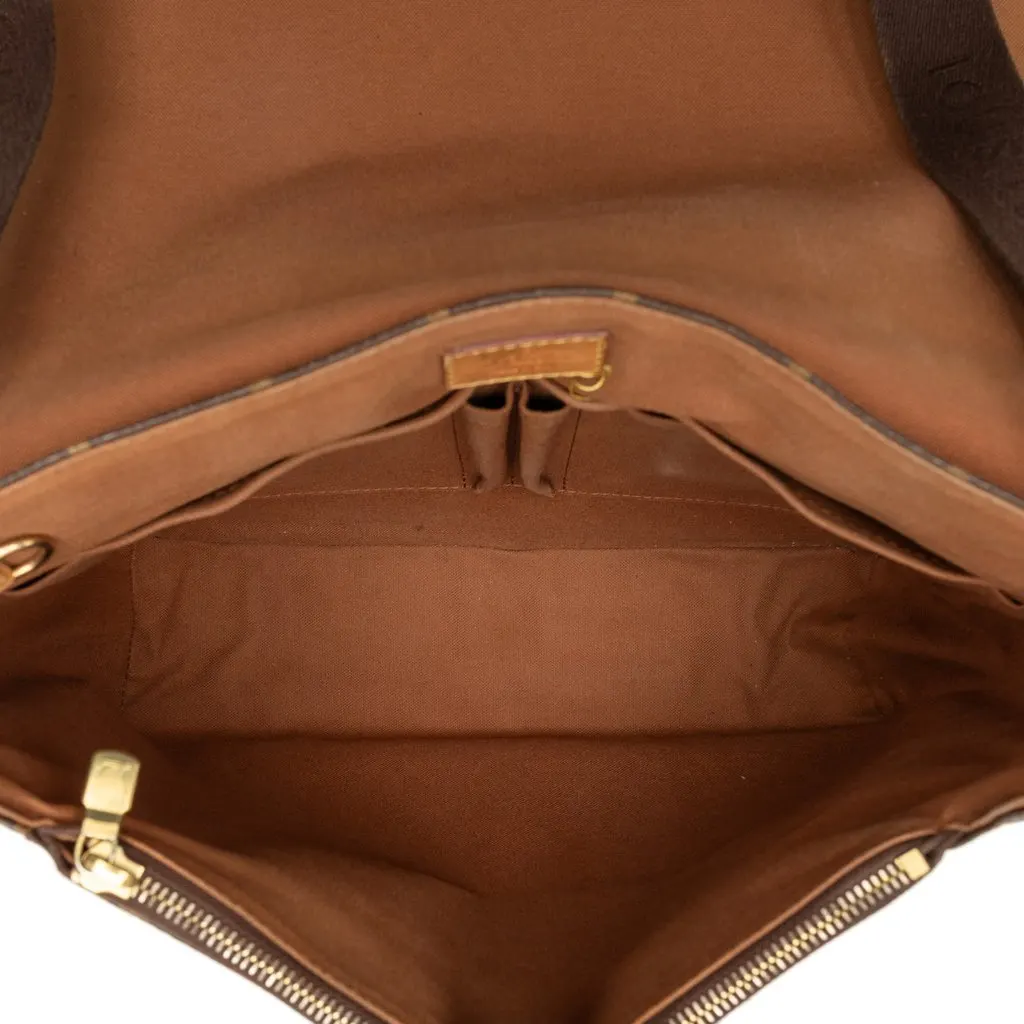 Louis Vuitton Monogram Beaubourg Messenger MM Brown Very good - Model View