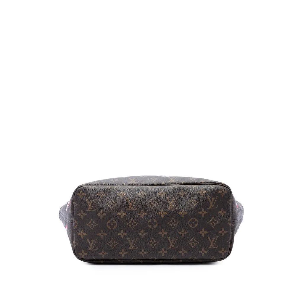 Louis Vuitton Monogram Love Lock Neverfull MM Brown Canvas Very good - Inside View