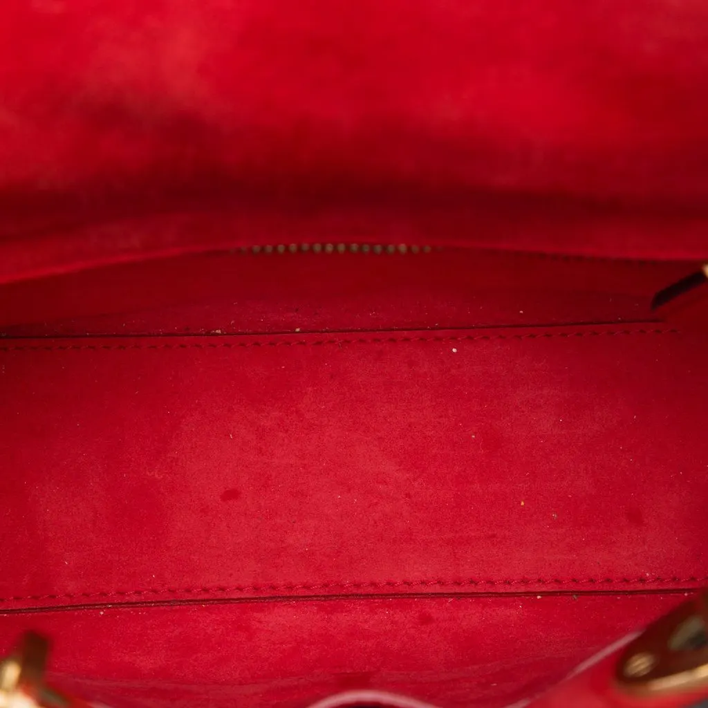 Dior Small Crinkled Patent Cannage My ABCDior Lady Dior Red Leather Very good - Model View