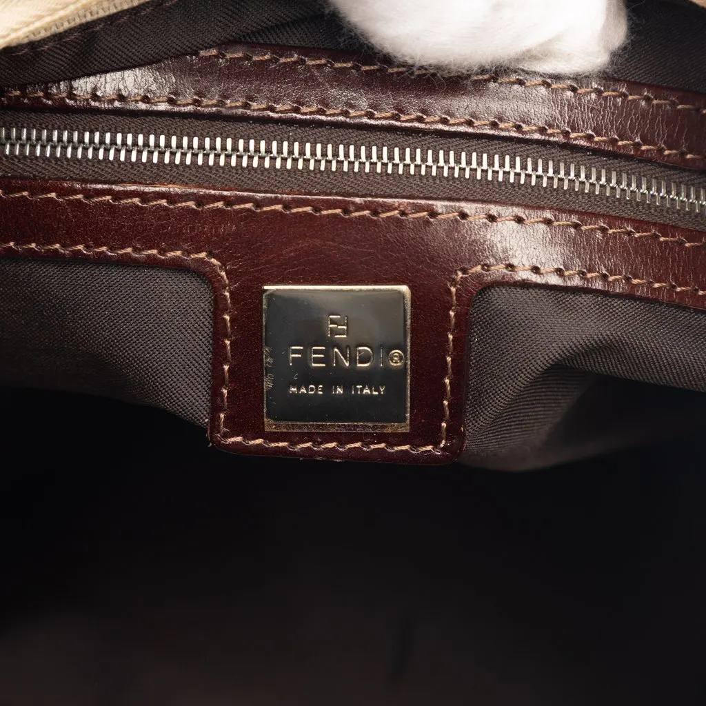 Fendi Zucca Canvas Shoulder Bag Brown Very good - Box View