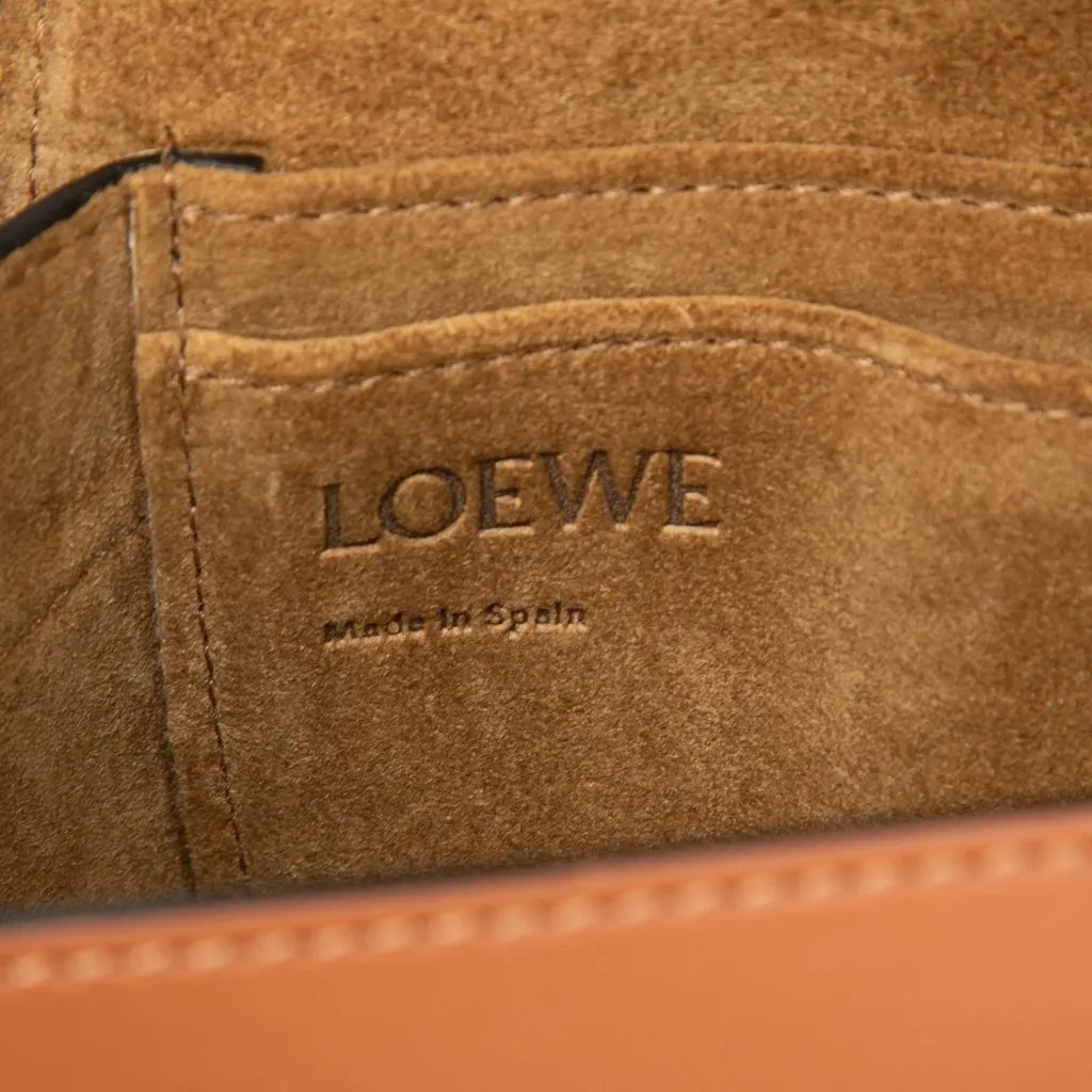 Loewe Mini Bicolor Anagram Canvas and Smooth Calfskin Gate Crossbody Beige Canvas Very good - Box View