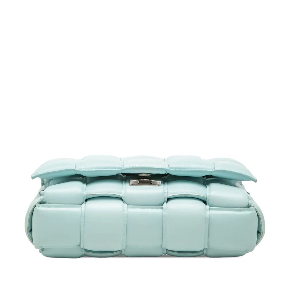 Bottega Veneta Nappa Intrecciato Padded Cassette Crossbody Blue Leather Very good - Inside View