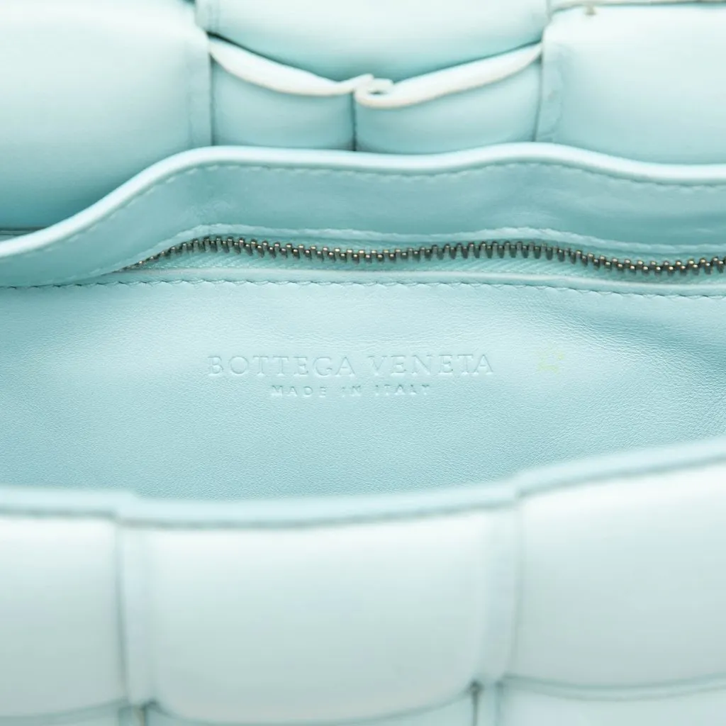 Bottega Veneta Nappa Intrecciato Padded Cassette Crossbody Blue Leather Very good - Box View