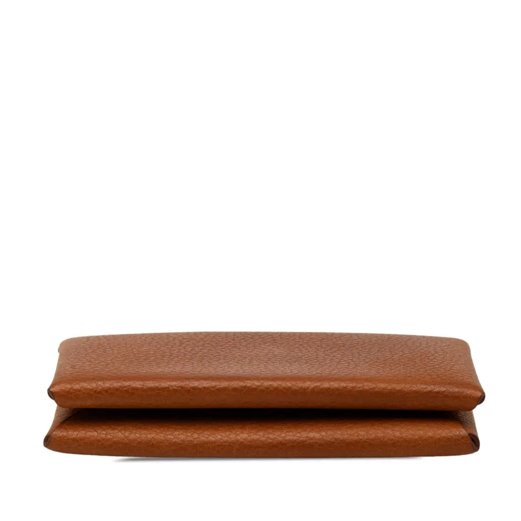 Hermès Evercolor Calvi Duo Compact Card Holder Brown Leather Very good - Inside View