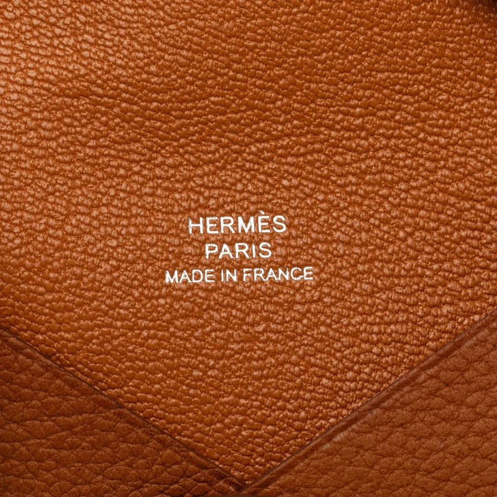 Hermès Evercolor Calvi Duo Compact Card Holder Brown Leather Very good - Box View