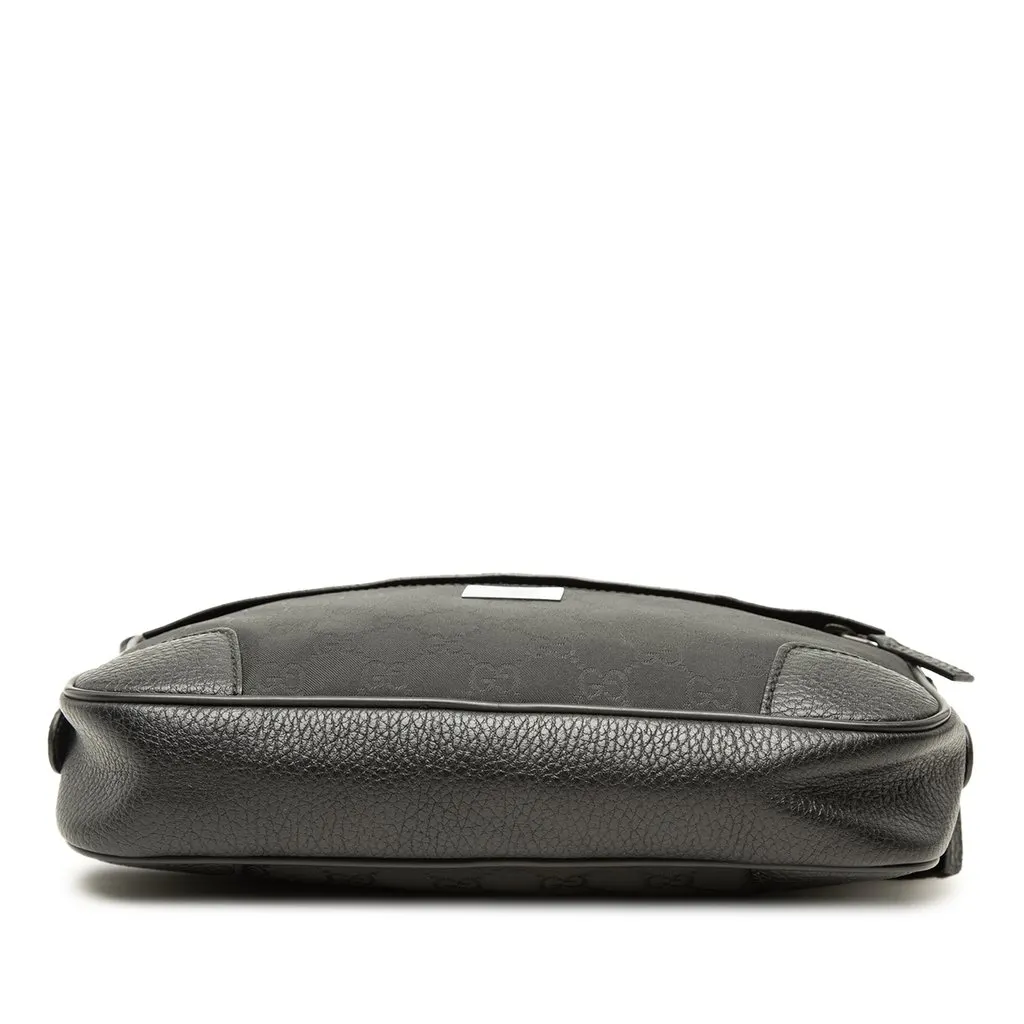 Gucci GG Nylon Waist Sling Bag Black Polyamide Good - Inside View