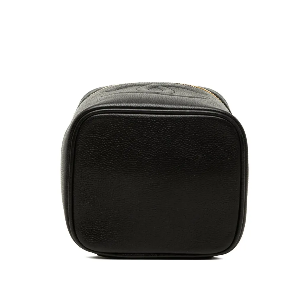 Chanel CC Caviar Vanity Bag Black Leather Very good - Inside View