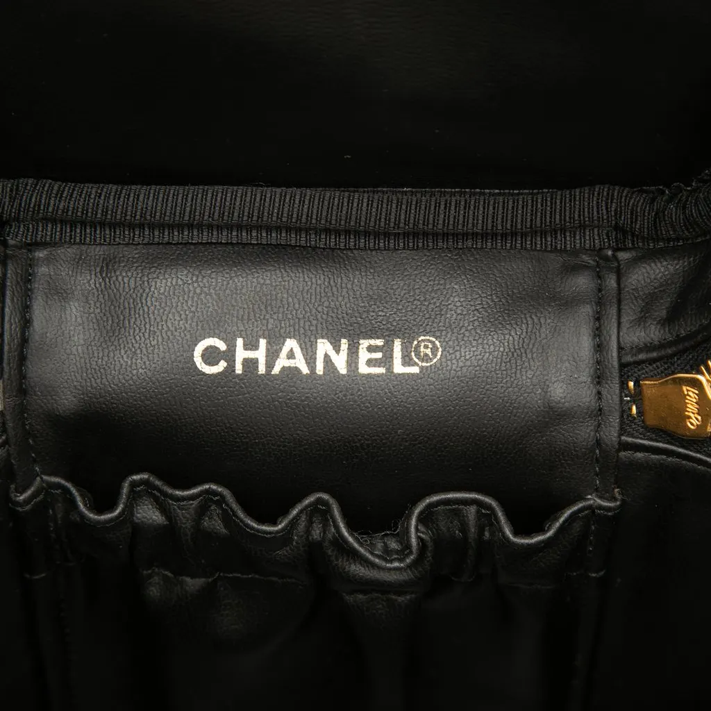 Chanel CC Caviar Vanity Bag Black Leather Very good - Box View