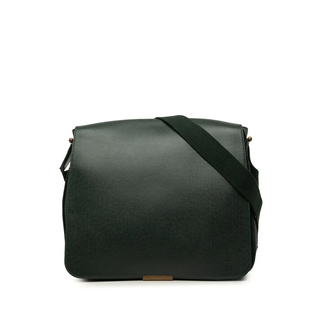 Louis Vuitton Taiga Viktor Green Leather Very good - Front View