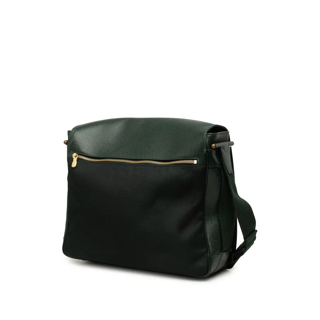 Louis Vuitton Taiga Viktor Green Leather Very good - Back View