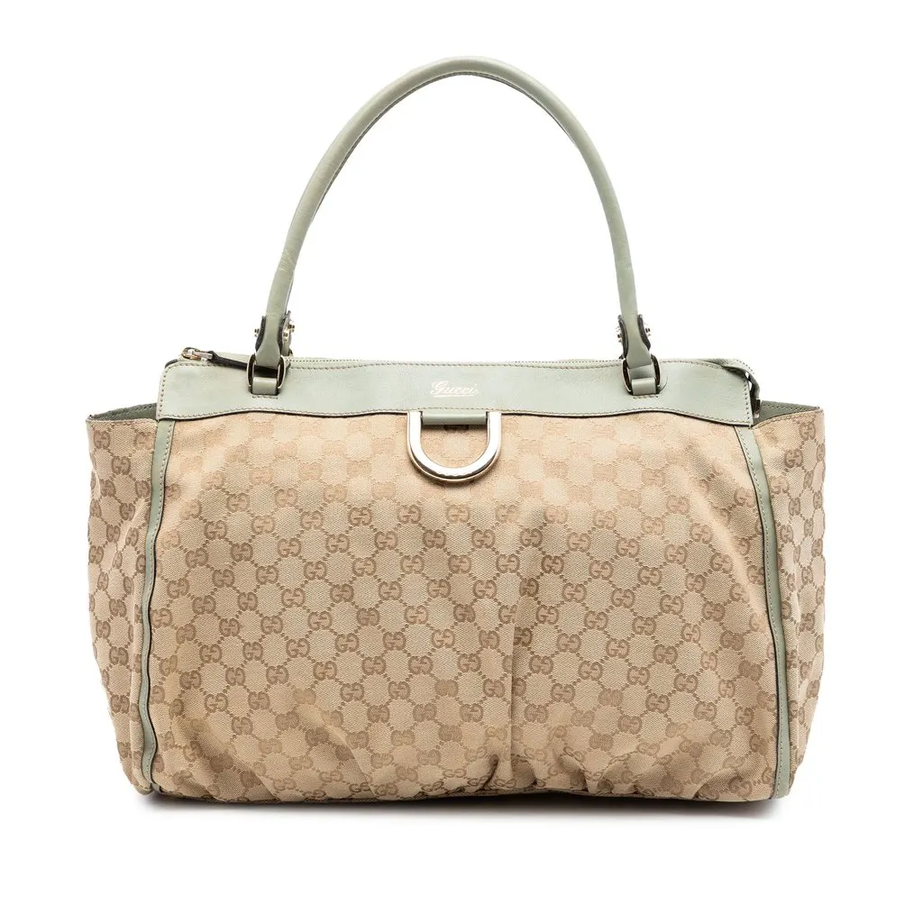 Gucci GG Canvas Abbey D Ring Tote Beige Very good - Front View