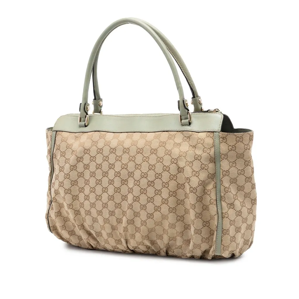 Gucci GG Canvas Abbey D Ring Tote Beige Very good - Back View