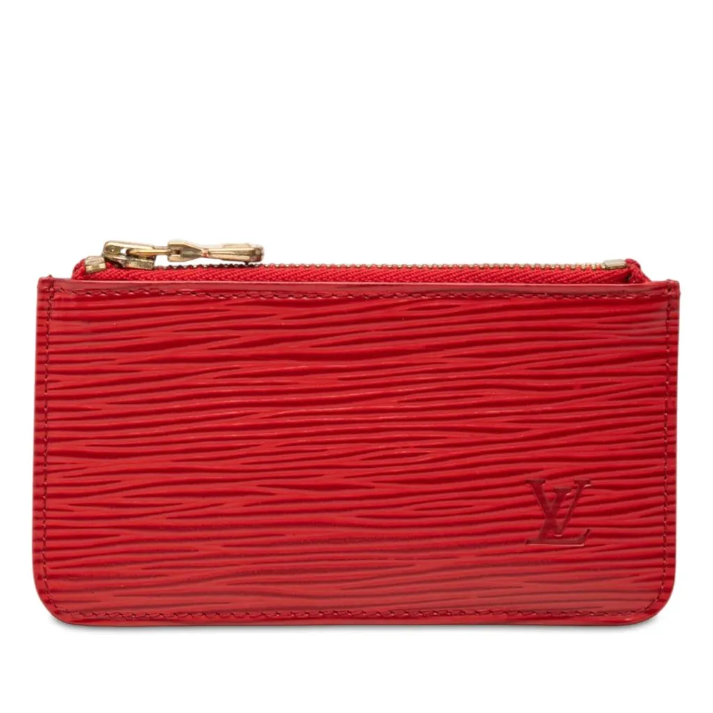 Louis Vuitton Epi Pochette Cles Red Leather Very good - Front View