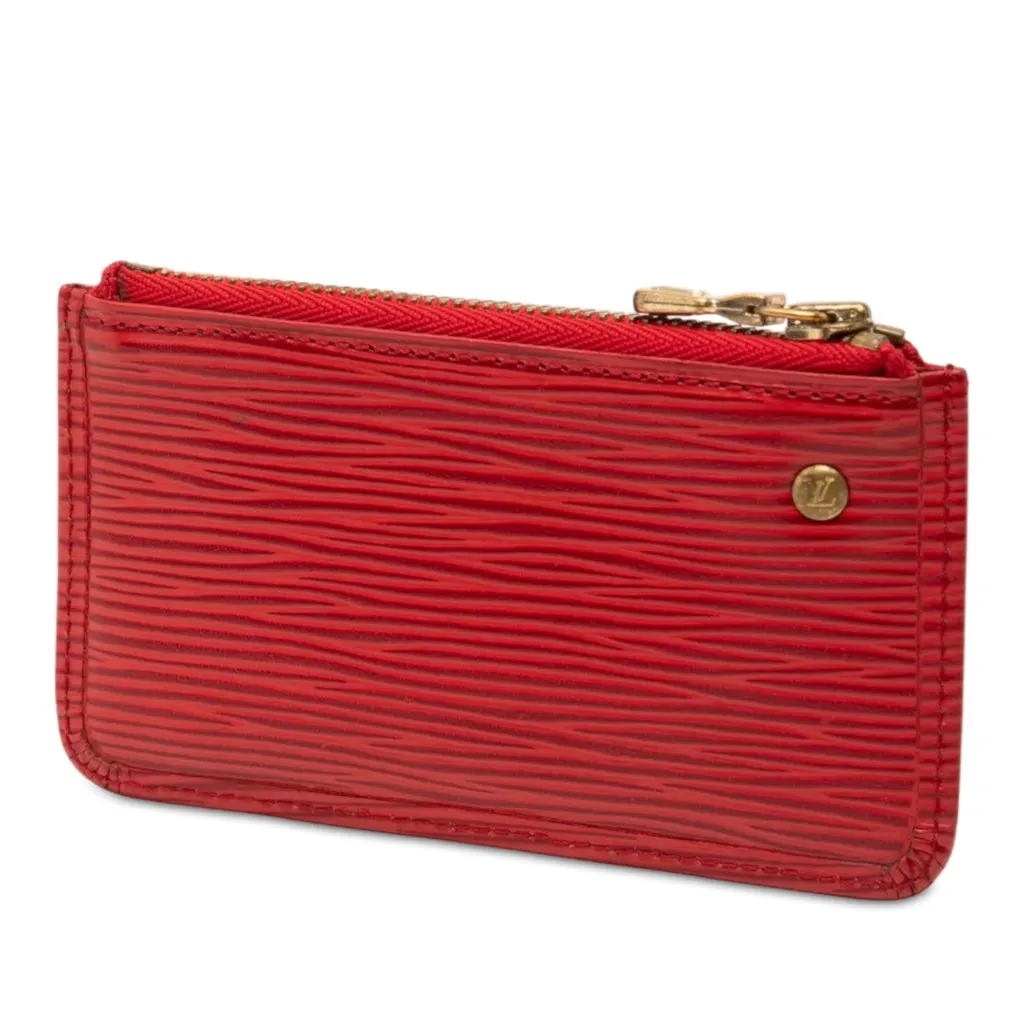 Louis Vuitton Epi Pochette Cles Red Leather Very good - Back View