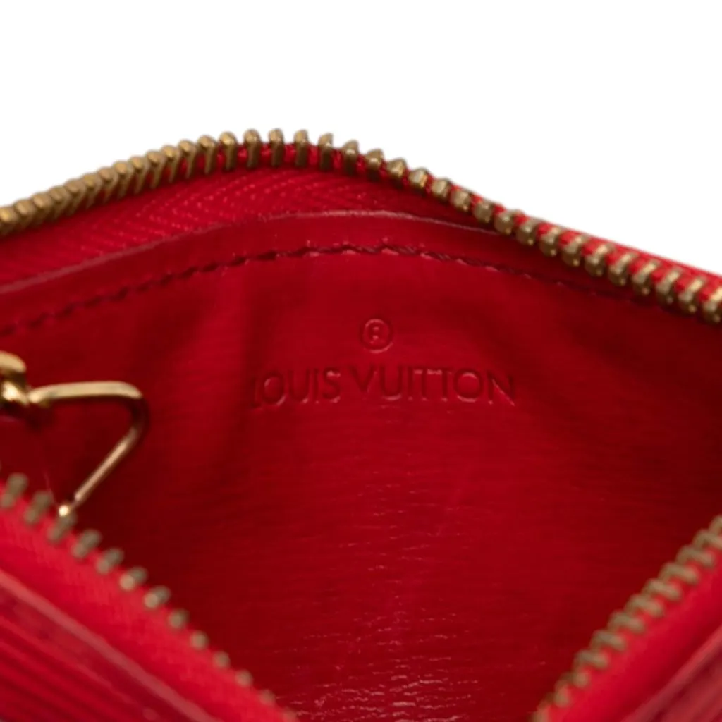 Louis Vuitton Epi Pochette Cles Red Leather Very good - Box View