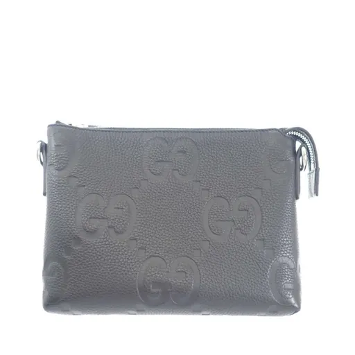 Gucci Small Jumbo GG Embossed Calfskin Messenger Bag
