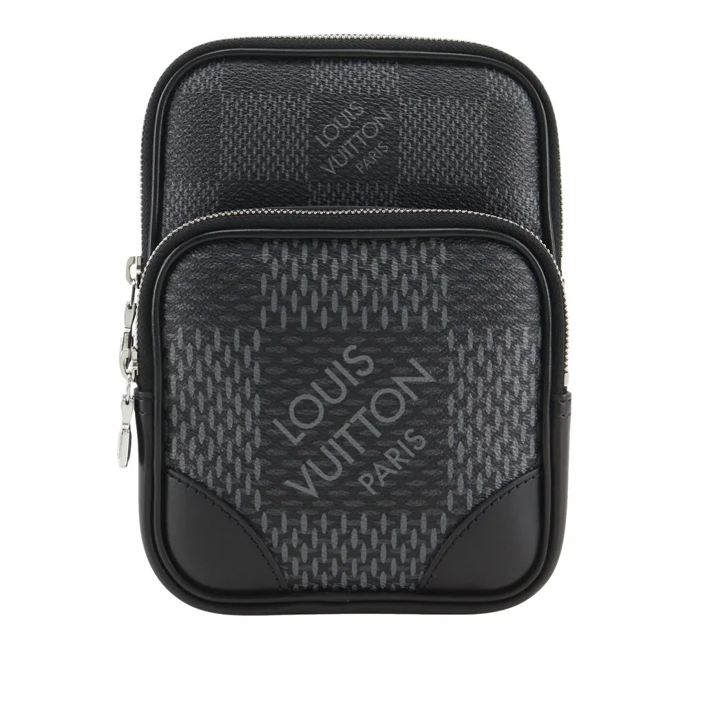 Louis Vuitton Damier Graphite 3D Amazone Sling Bag Black Very good - Front View